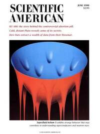 Scientific American June 1990 magazine back issue cover image