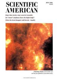 Scientific American July 1991 magazine back issue cover image