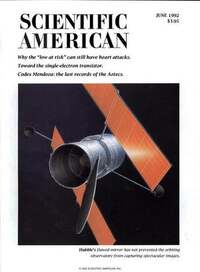 Scientific American June 1992 Magazine Back Copies Magizines Mags