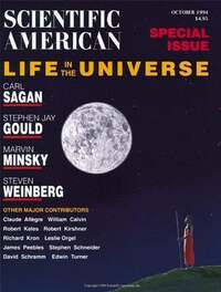 Scientific American October 1994 magazine back issue cover image