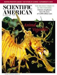Scientific American December 1998 magazine back issue cover image
