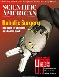 Scientific American October 2000 magazine back issue cover image