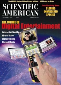 Scientific American November 2000 magazine back issue cover image
