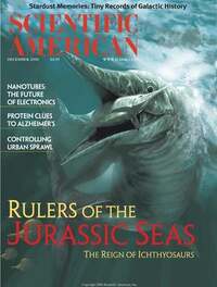 Scientific American December 2000 magazine back issue cover image