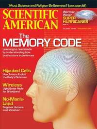 Scientific American July 2007 magazine back issue cover image