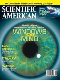 Scientific American August 2007 magazine back issue cover image