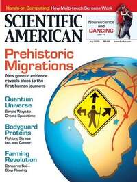 Scientific American July 2008 magazine back issue cover image