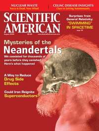 Scientific American August 2009 magazine back issue cover image