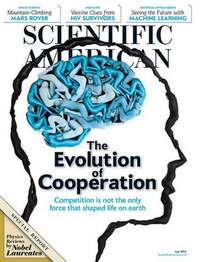 Scientific American July 2012 magazine back issue cover image