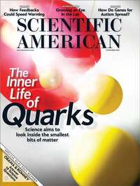Scientific American November 2012 magazine back issue cover image