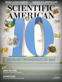 Scientific American December 2018 magazine back issue cover image