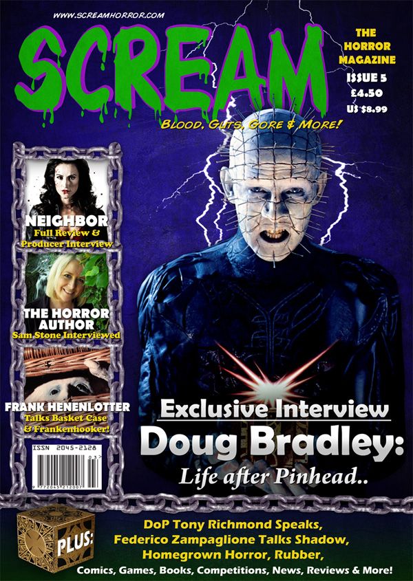 Scream # 5 magazine back issue Scream magizine back copy 