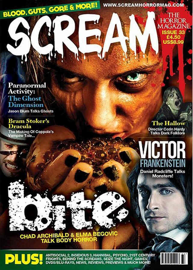 Scream # 33 magazine back issue Scream magizine back copy 