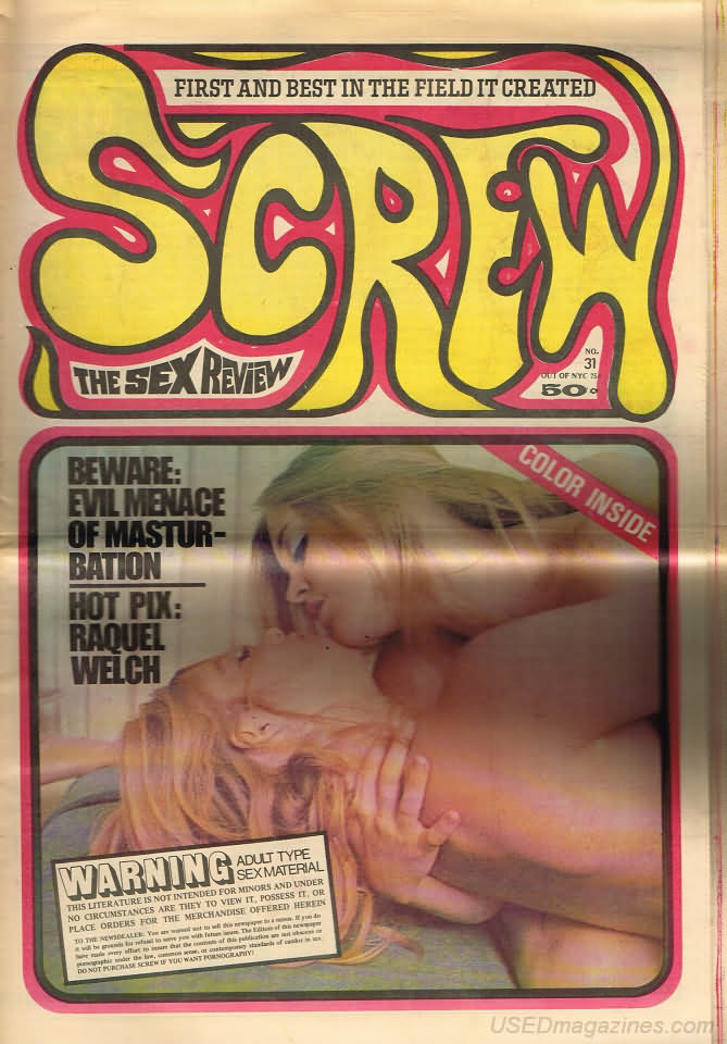 Screw # 31 magazine back issue Screw magizine back copy 