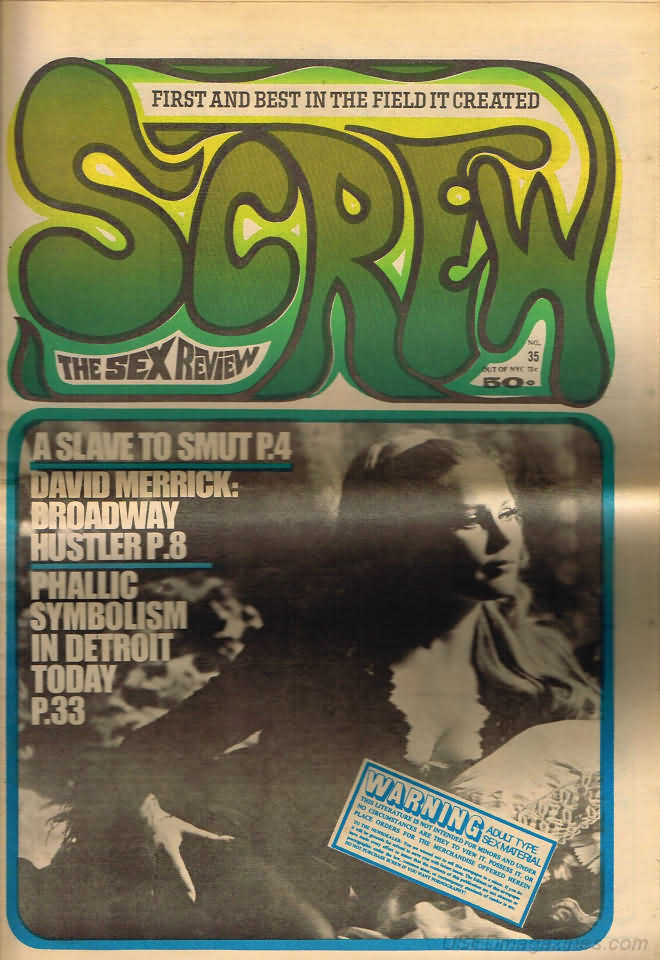 Screw # 35 magazine back issue Screw magizine back copy 
