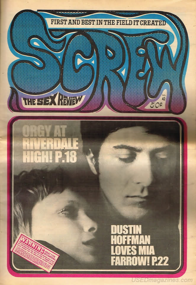 Screw # 42 magazine back issue Screw magizine back copy 