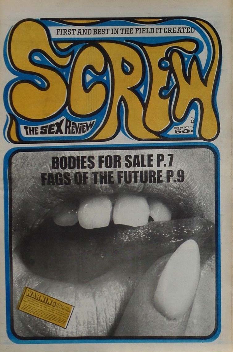 Screw # 44 magazine back issue Screw magizine back copy 