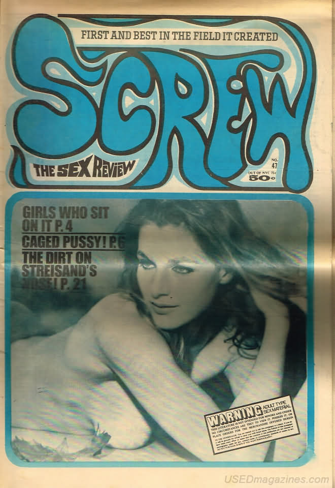 Screw # 47 magazine back issue Screw magizine back copy 