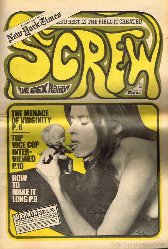 Screw # 60 magazine back issue Screw magizine back copy 