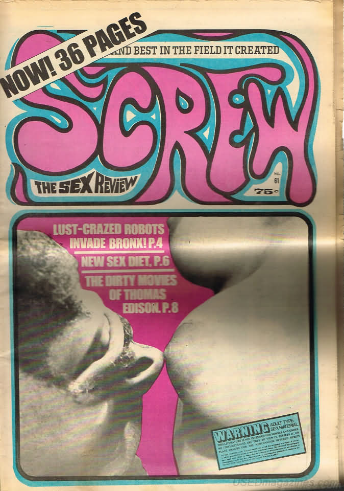 Screw # 61 magazine back issue Screw magizine back copy 