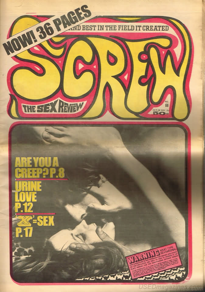 Screw # 66 magazine back issue Screw magizine back copy 