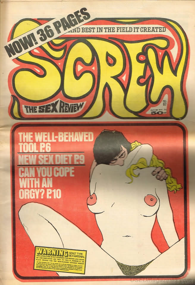 Screw # 67 magazine back issue Screw magizine back copy 