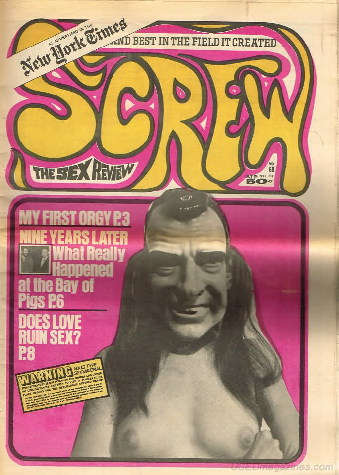Screw # 68 magazine back issue Screw magizine back copy 