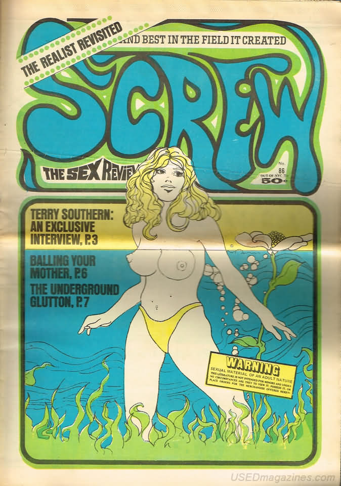 Screw # 86 magazine back issue Screw magizine back copy 