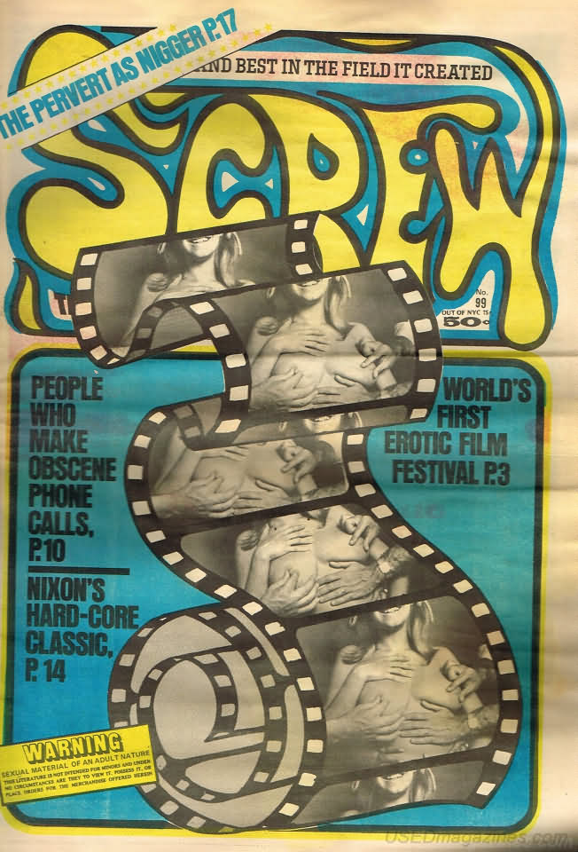 Screw # 99 magazine back issue Screw magizine back copy 