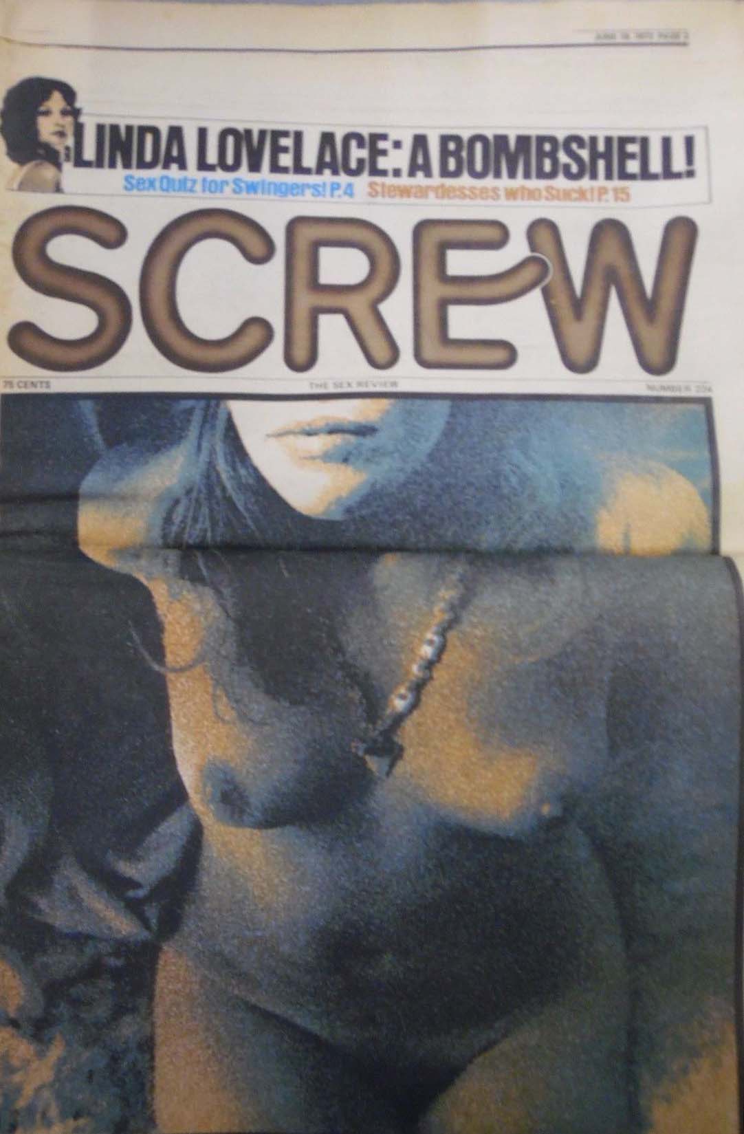 Screw # 224 magazine back issue Screw magizine back copy 