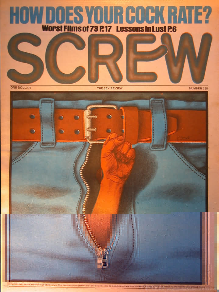 Screw # 255 magazine back issue Screw magizine back copy 