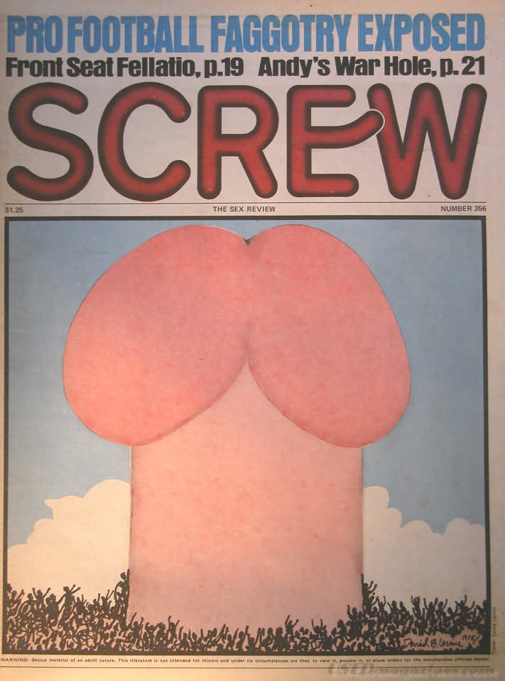 Screw # 356 magazine back issue Screw magizine back copy 