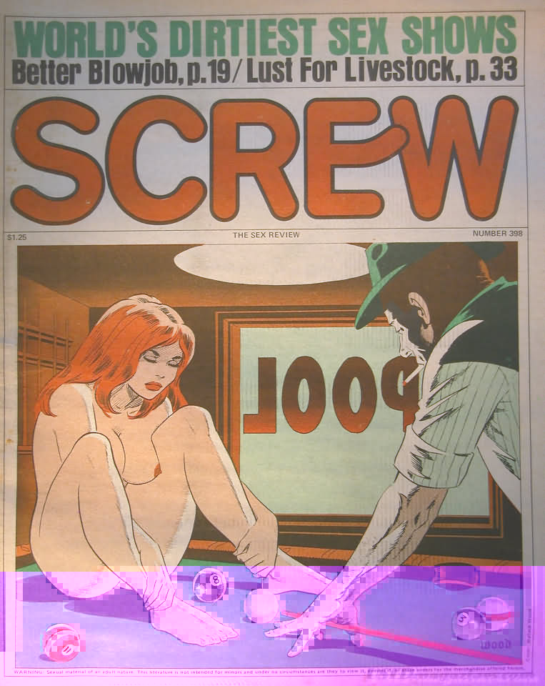 Screw # 398 magazine back issue Screw magizine back copy 