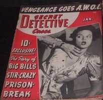 Secret Detective Cases January 1943 magazine back issue