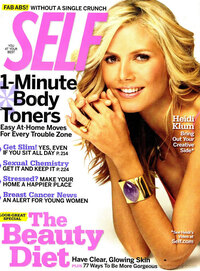 Heidi Klum magazine cover appearance Self October 2006