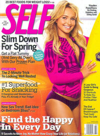 Hayden Panettiere magazine cover appearance Self March 2010