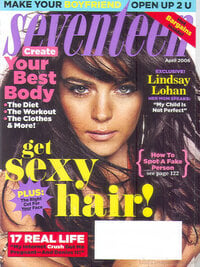 Seventeen April 2006 magazine back issue cover image