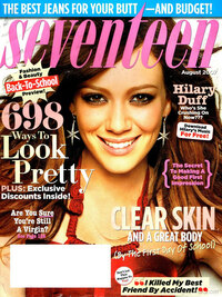 Seventeen August 2007 magazine back issue cover image