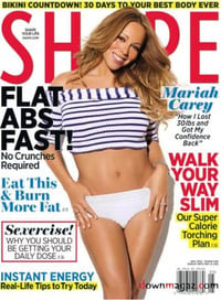 Mariah Carey magazine cover appearance Shape May 2012