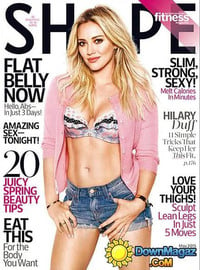 Hilary Duff magazine cover appearance Shape May 2015