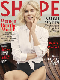 Naomi Watts magazine cover appearance Shape September 2019