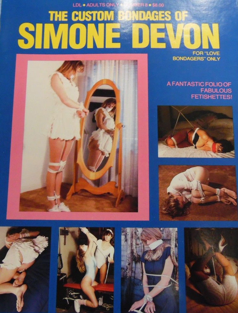Custom Bondages of Simone Devon # 8 magazine back issue Custom Bondages of Simone Devon magizine back copy 