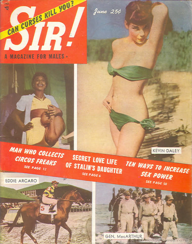 Sir June 1952 magazine back issue Sir magizine back copy 
