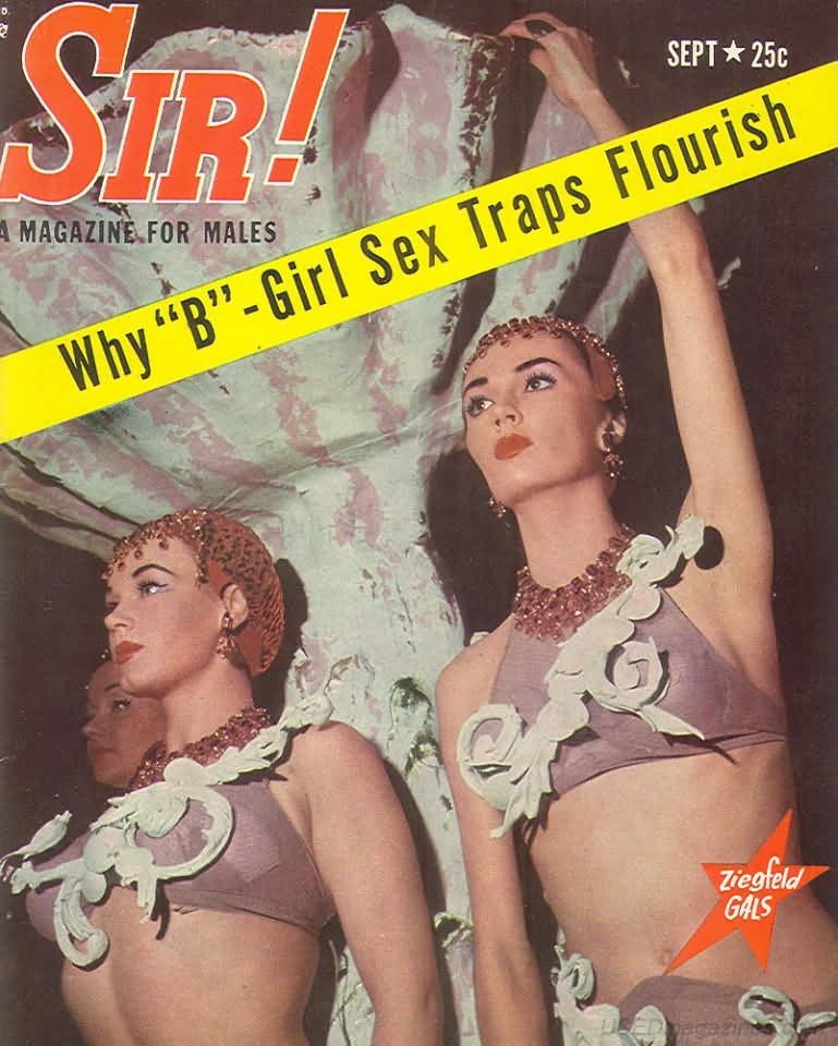 Sir September 1956 magazine back issue Sir magizine back copy 