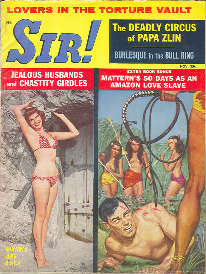 Sir November 1959 magazine back issue Sir magizine back copy 