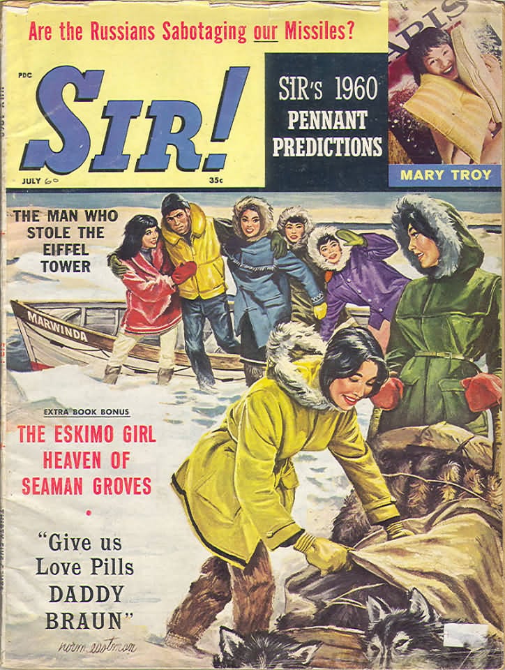 Sir July 1960 magazine back issue Sir magizine back copy 
