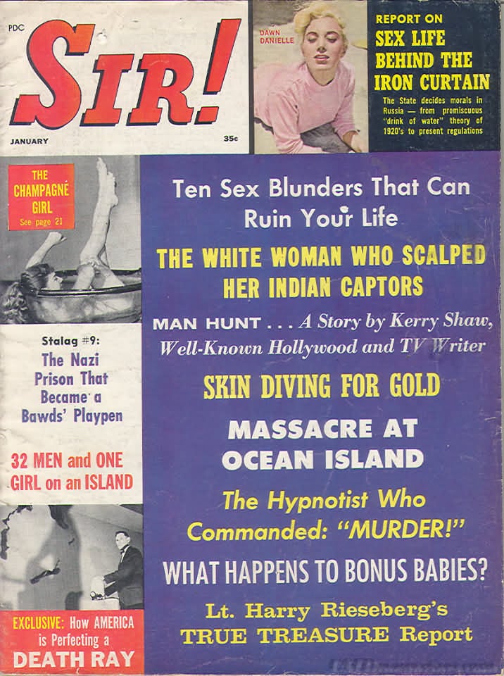 Sir January 1963 magazine back issue Sir magizine back copy 