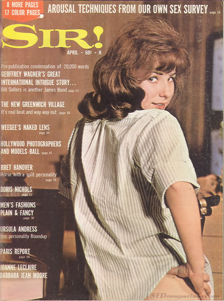 Sir April 1966 magazine back issue Sir magizine back copy 