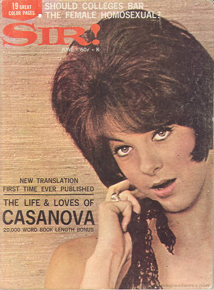 Sir June 1966 magazine back issue Sir magizine back copy 