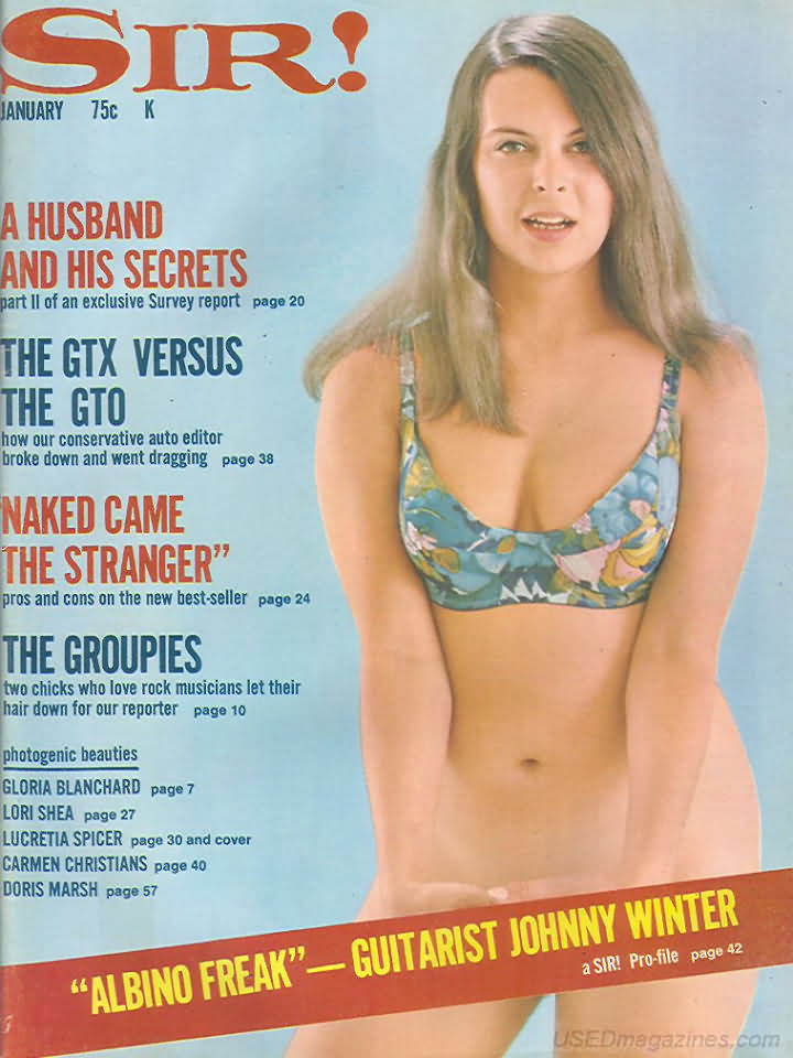 Sir January 1970 magazine back issue Sir magizine back copy 